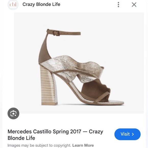 Mercedes Castillo Beige Strappy Sandals - Picture 1 of 16